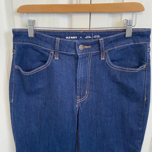 Old Navy Jeans Women’s Size 6 Size 6 Dark Blue High-Rise Wow Loose - Picture 4 of 15